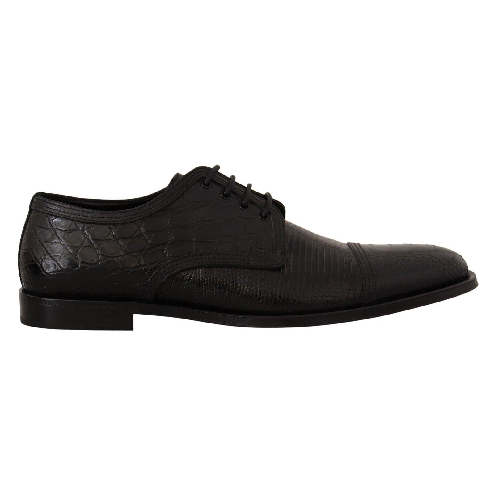 Dolce & Gabbana Exotic Leather Formal Lace-Up Shoes