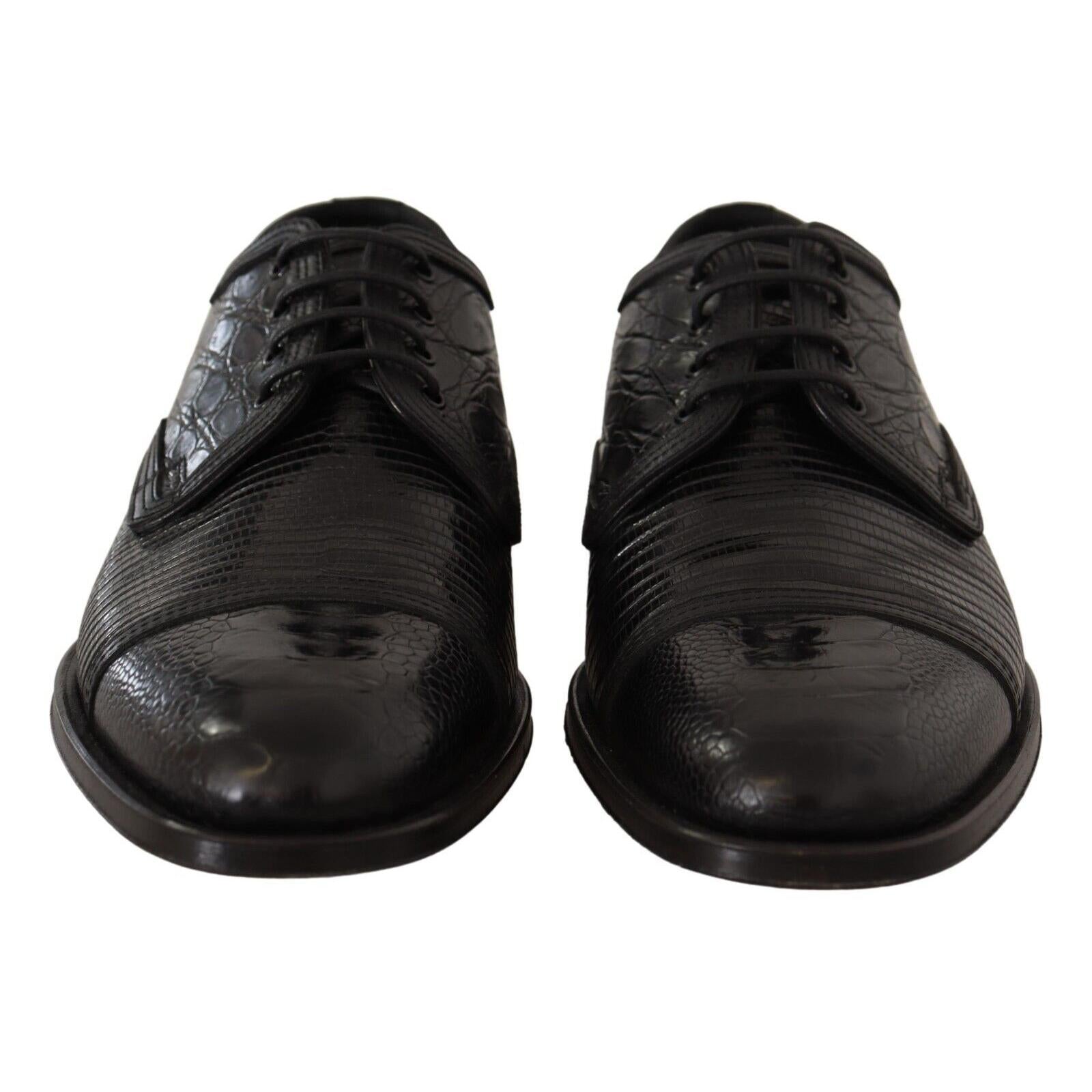 Dolce & Gabbana Exotic Leather Formal Lace-Up Shoes