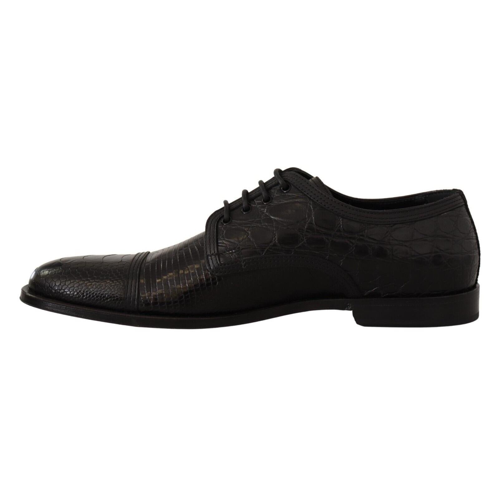 Dolce & Gabbana Exotic Leather Formal Lace-Up Shoes