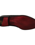 Dolce & Gabbana Black Floral Brocade Slippers