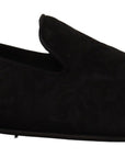 Dolce & Gabbana Elegant Jacquard Slide On Loafers Flats