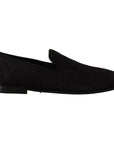 Dolce & Gabbana Elegant Jacquard Slide On Loafers Flats