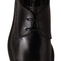 Dolce & Gabbana Elegant Black Derby Dress Shoes