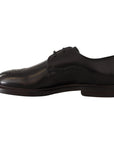 Dolce & Gabbana Elegant Black Derby Dress Shoes