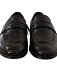 Dolce & Gabbana Elegant Crocodile Leather Moccasin Shoes