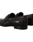 Dolce & Gabbana Elegant Crocodile Leather Moccasin Shoes