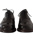 Dolce & Gabbana Elegant Black Leather Derby Formal Shoes