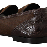 Dolce & Gabbana Exquisite Exotic Leather Loafers