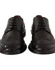 Dolce & Gabbana Elegant Calfskin Derby Oxford Wingtips