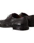 Dolce & Gabbana Elegant Calfskin Derby Oxford Wingtips