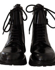 Dolce & Gabbana Elegant Black Leather Ankle Boots