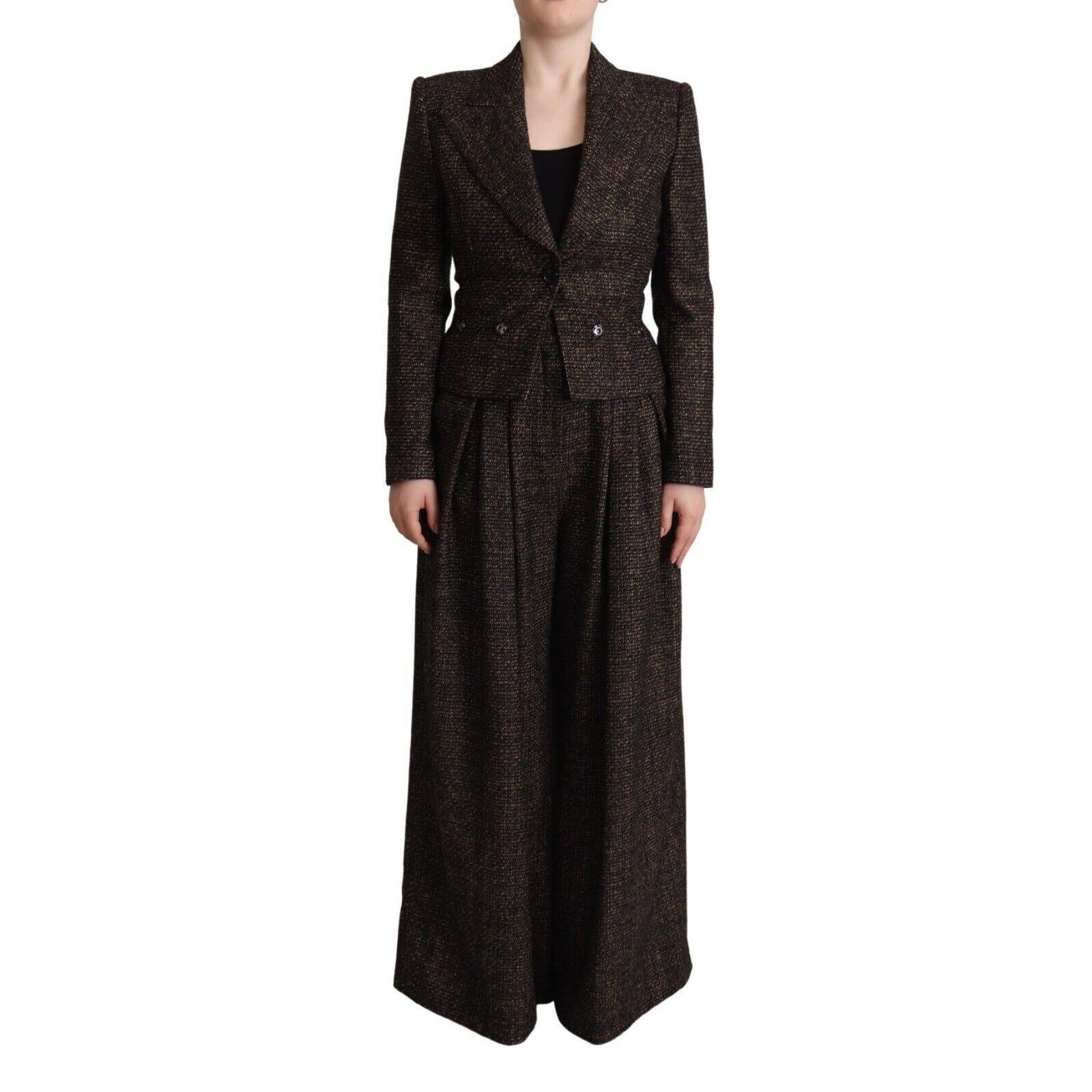 Dolce & Gabbana Chic Wool Blend Suit Set