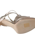 Jimmy Choo Ballet Pink Liquid Mirror Leather Sandals
