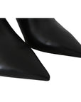 Jimmy Choo Elegant Black Gold Leather Pumps