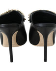 Jimmy Choo Elegant Black Gold Leather Pumps