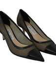 Jimmy Choo Chic Patent Mesh Pointed Pumps