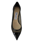 Jimmy Choo Chic Patent Mesh Pointed Pumps