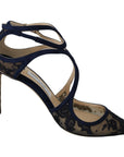 Jimmy Choo Navy Lancer Leather Pumps Elegance Unleashed