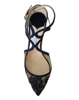 Jimmy Choo Navy Lancer Leather Pumps Elegance Unleashed