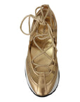 Jimmy Choo Golden Glamour Mesh Leather Sneakers