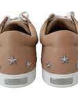 Jimmy Choo Powder Pink Nappa Leather Sneakers