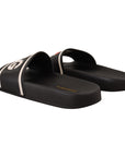 Dolce & Gabbana Elegant Black Leather Slide Sandals for Her