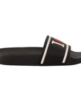 Dolce & Gabbana Elegant Black Leather Slide Sandals for Her