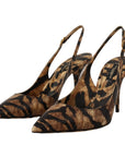 Dolce & Gabbana Tiger Pattern Slingback Heels Pumps