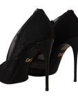 Dolce & Gabbana Elegant Black Stretch Socks Boots