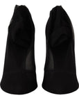 Dolce & Gabbana Elegant Black Stretch Socks Boots