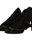 Dolce & Gabbana Elegant Stretch Sock Boots in Sleek Black