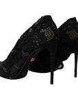 Dolce & Gabbana Elegant Stretch Sock Boots in Sleek Black