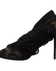 Dolce & Gabbana Elegant Stretch Sock Boots in Sleek Black