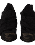 Dolce & Gabbana Elegant Stretch Sock Boots in Sleek Black
