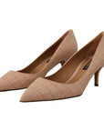 Dolce & Gabbana Elegant Beige Leather Pumps
