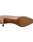 Dolce & Gabbana Elegant Beige Leather Pumps