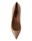 Dolce & Gabbana Elegant Beige Leather Pumps