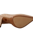 Dolce & Gabbana Elegant Beige Nude Leather Pumps