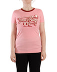 Dolce & Gabbana Chic Pink Logo Crew Neck Tee