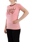 Dolce & Gabbana Chic Pink Logo Crew Neck Tee