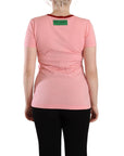 Dolce & Gabbana Chic Pink Logo Crew Neck Tee