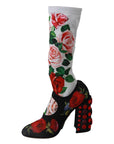 Dolce & Gabbana Floral Embellished Socks Boots