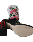 Dolce & Gabbana Floral Embellished Socks Boots