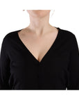 Dolce & Gabbana Elegant Black V-Neck Wool Pullover