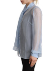 Dolce & Gabbana Elegant Silk Ascot Collar Blouse