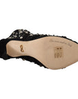 Dolce & Gabbana Embellished Crystal Short Boots