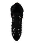 Dolce & Gabbana Embellished Crystal Short Boots