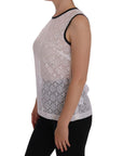 Dolce & Gabbana Elegant White Nylon Tank Top