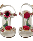 Dolce & Gabbana Keira Crystal-Embellished Ankle Strap Heels