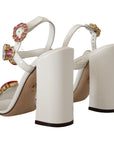 Dolce & Gabbana Keira Crystal-Embellished Ankle Strap Heels